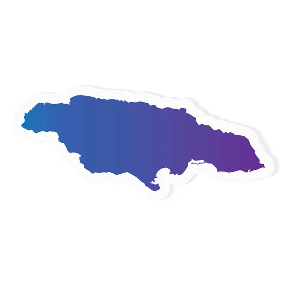 Gradient Jamaïque carte illustration vectorielle — Image vectorielle