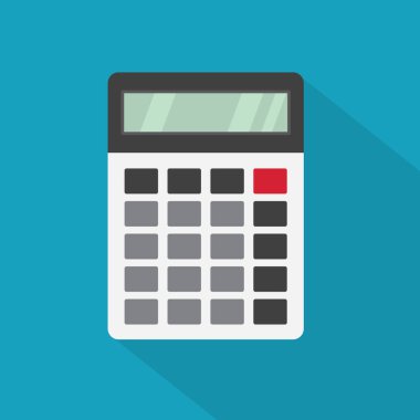 hesap makinesi simge vektör çizim