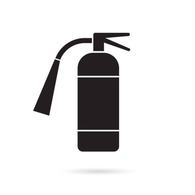 yangın söndürücü simge-vektör illüstrasyonu