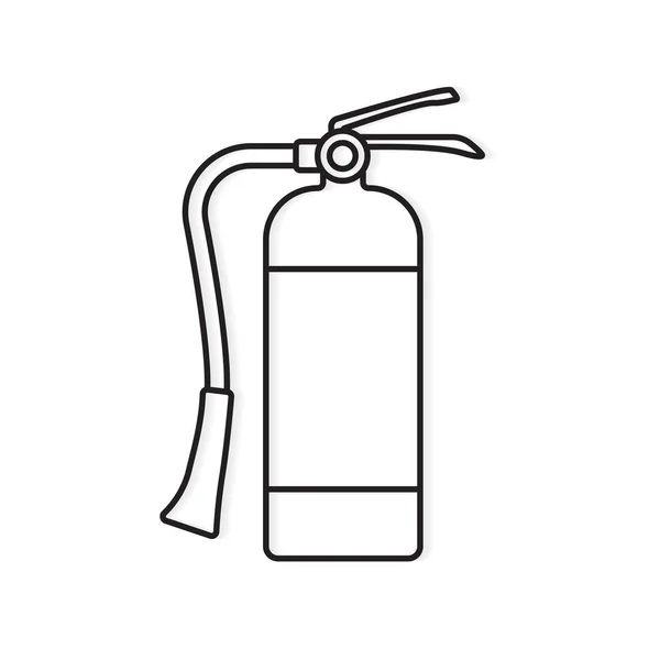 Extintor de incendios icon- vector ilustración — Vector de stock