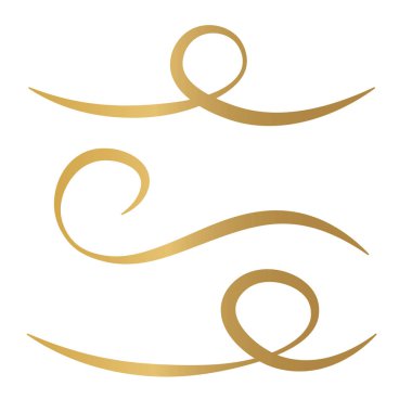 Dekoratif girdap elementleri- vektör çizimi