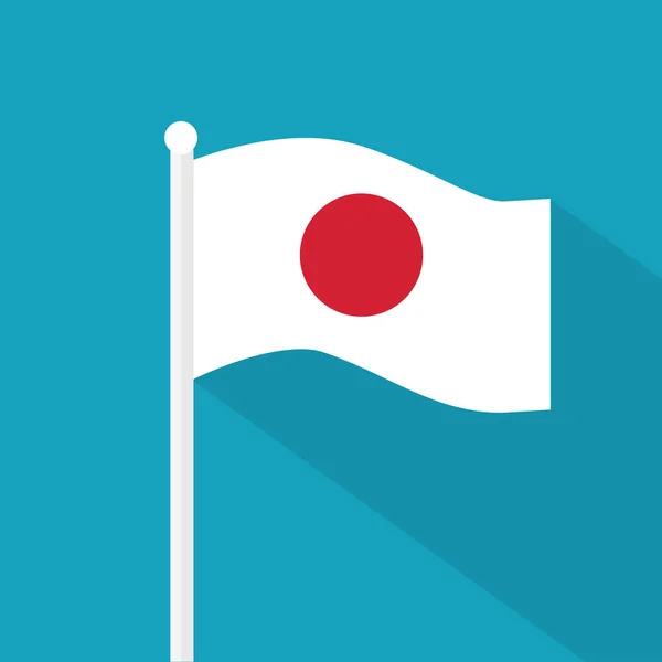 Icono bandera de Japón-vector ilustración — Vector de stock
