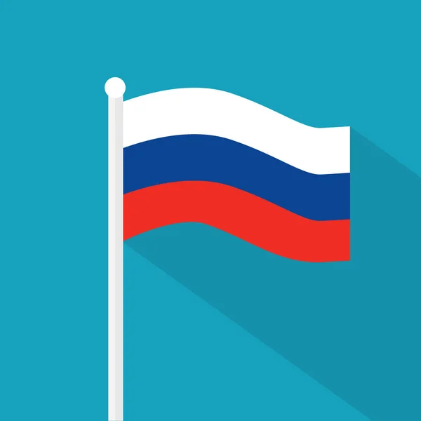Icon der russischen Flagge - Vektorillustration — Stockvektor