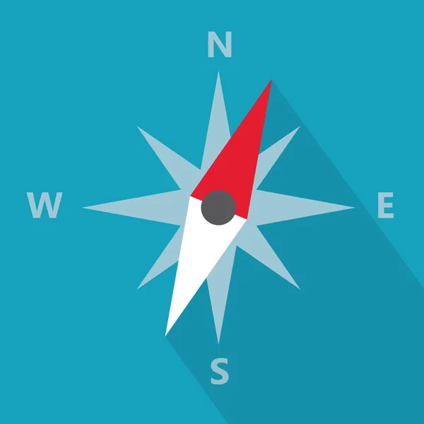 Kompass Navigation Icon - Vektor Illustration — Stockvektor