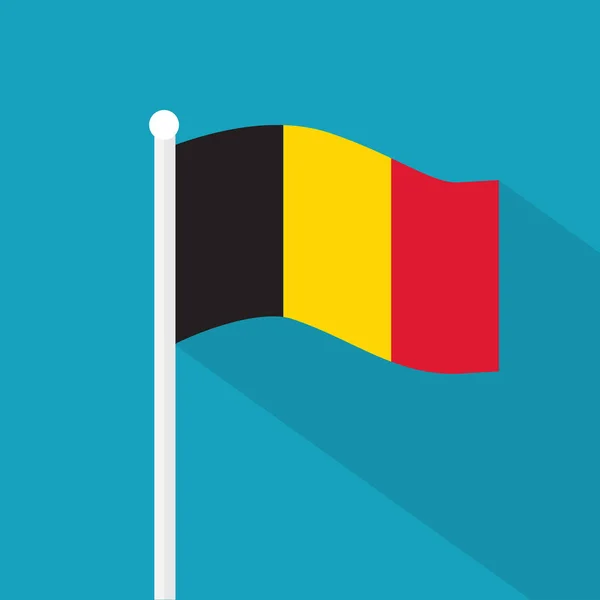 Ikona vlajky Belgie - vektorová ilustrace — Stockový vektor