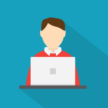 programcı kişi- vektör illüstrasyonu