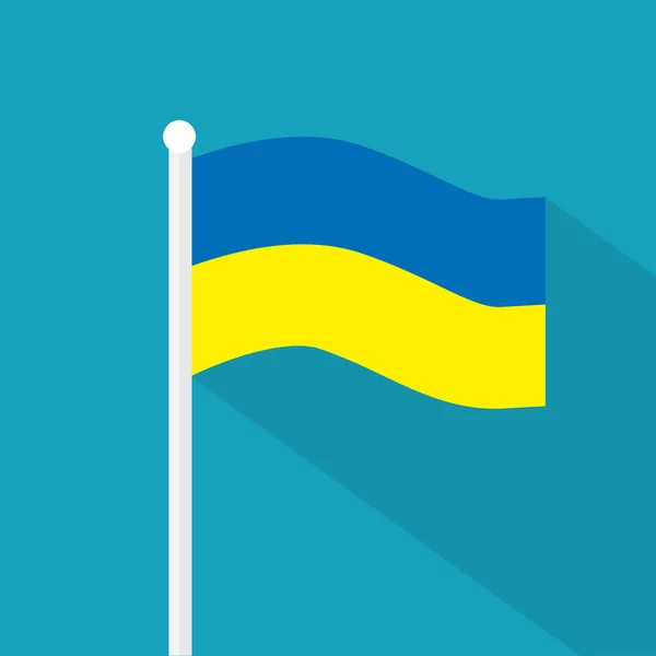 Drapeau Ukraine icon- illustration vectorielle — Image vectorielle