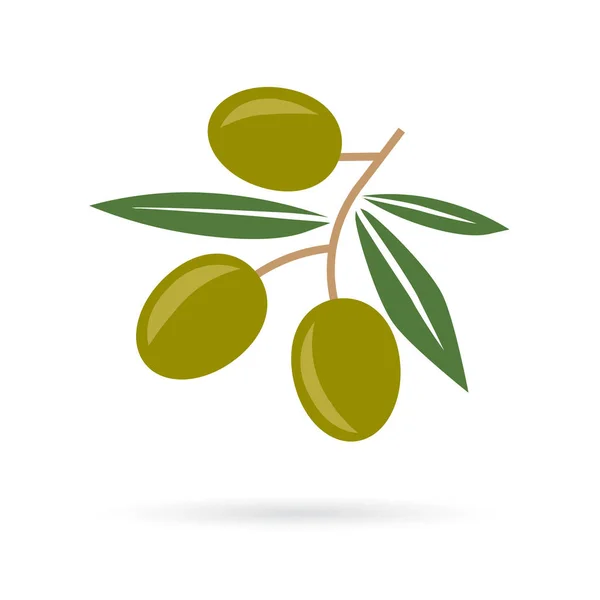 Green olives icon- vector illustration — 스톡 벡터