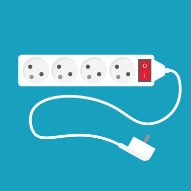 elektrik kablosu simgesi-vektör illüstrasyonu