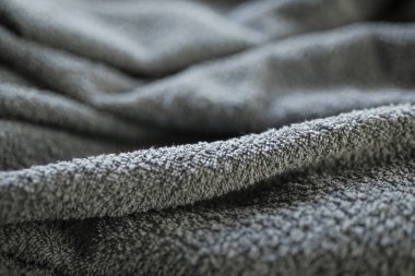 gri dalgalı kumaş dokusu veya arkaplan