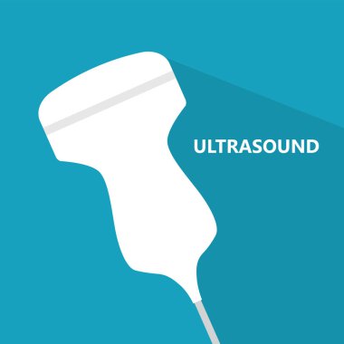 ultrason tanısı simge-vektör çizimi