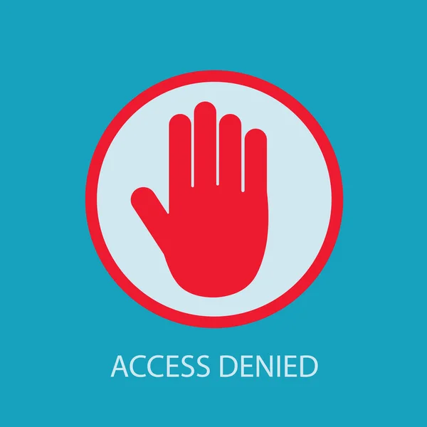 Access denied sign- vector illustration — 스톡 벡터