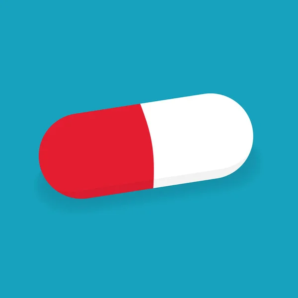 Capsule medical pill icon- vector illustration — Stock Vector