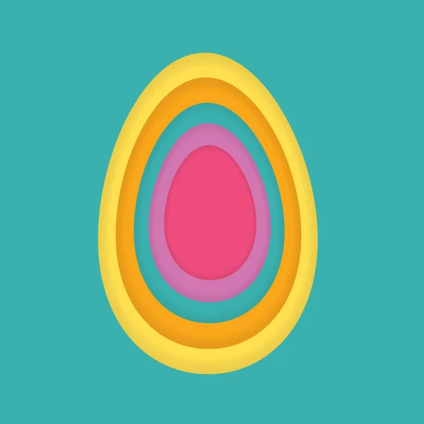 Colorido ovo de páscoa icon- vetor ilustração vetor ilustrati — Vetor de Stock