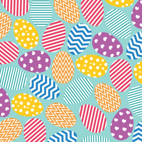 Motif d'oeuf de Pâques coloré- illustration vectorielle- illustrer le vecteur — Image vectorielle