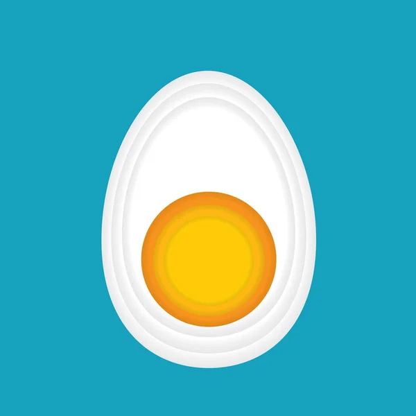 Egg half icon- vector illustration — Stock Vector