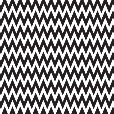 siyah ve beyaz zig zag deseni - vektör çizimi