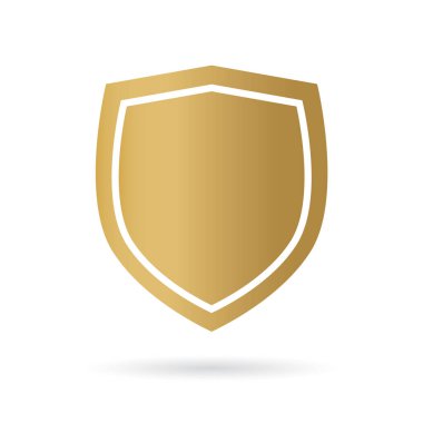 Altın Kalkan simgesi-vektör çizimi