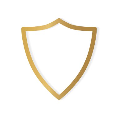Altın Kalkan simgesi-vektör çizimi