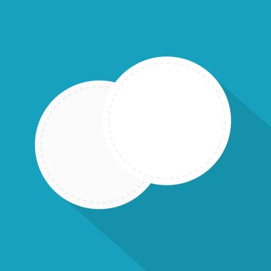 beyaz pamuk pedal- vektör çizimi