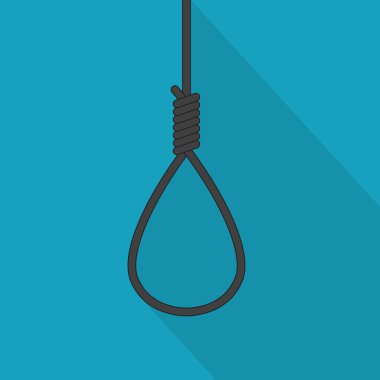 İntihar askısı ip-vektör çizimi