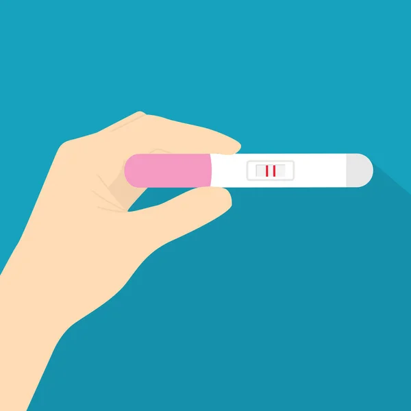 Terhességi Teszt Ikonvektor Illusztráció — Stock Vector