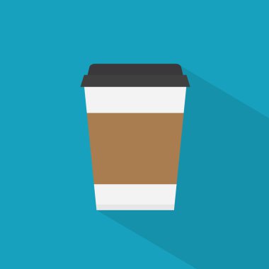 Kahve kağıdı simgesi vektör illüstrasyonuName