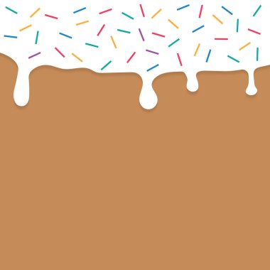 Buzlu Paskalya pastası arka plan vektör çizimi