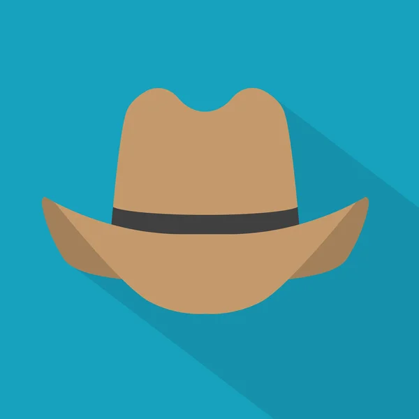 Cowboy Hatt Ikon Vektor Illustration — Stock vektor