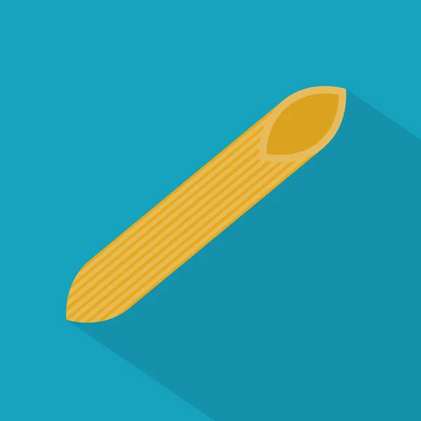 Penne Pasta Icon Vector Ilustración — Vector de stock