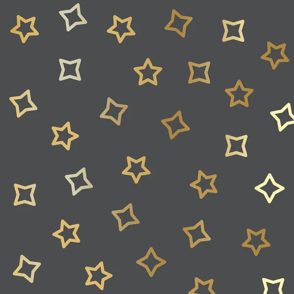 Estrellas Doradas Fondo Vector Ilustración — Vector de stock