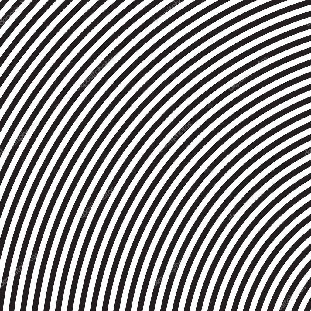 black and white circle pattern- vector illustration