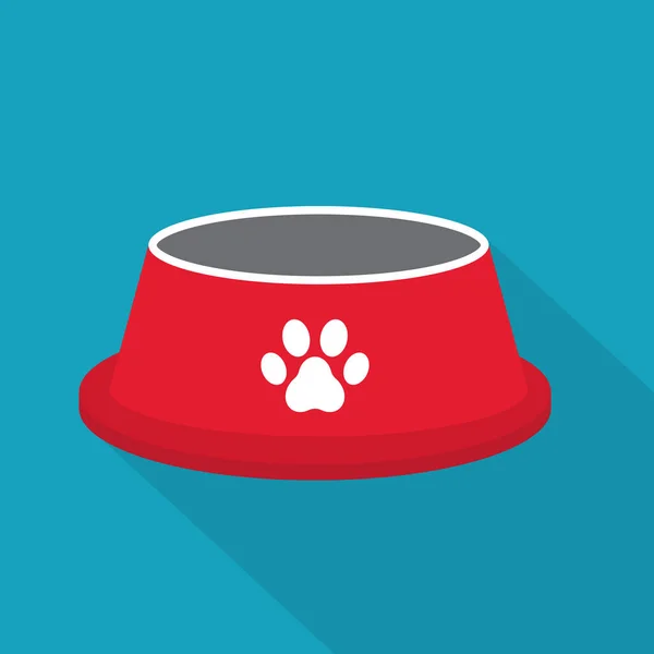 Pet Bowl Icon Vector Illustration — Stock Vector