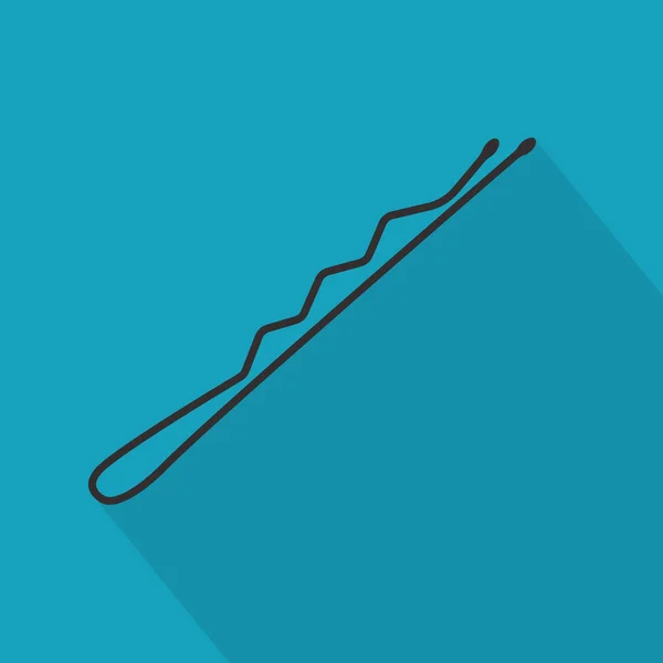 Bobby Pin Icon Vector Illustration — Stock Vector