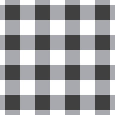 siyah dama tahtası masa örtüsü - vektör illüstrasyonu