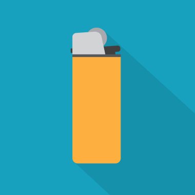 Sarı çakmak simgesi - vektör illüstrasyonu