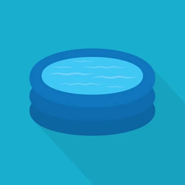 Piscina Goma Inflable Icon Vector Ilustración — Archivo Imágenes Vectoriales