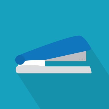 mavi zımba simgesi - vektör illüstrasyonu