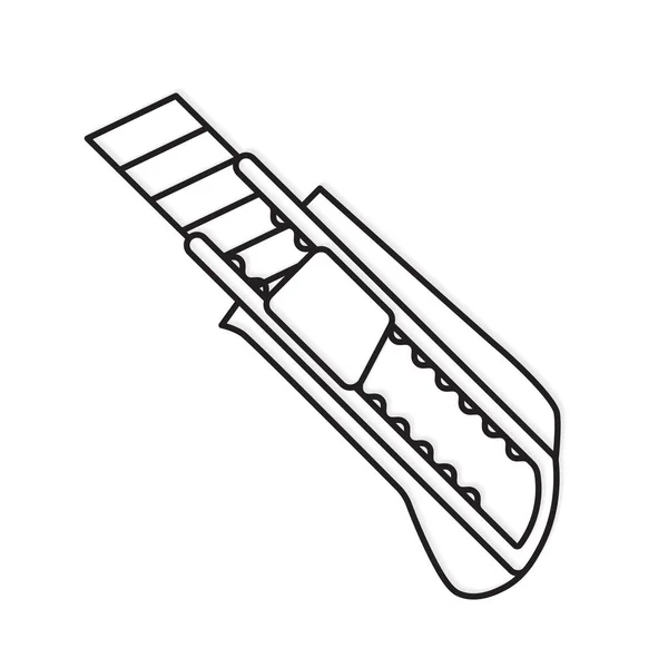 壁紙ナイフカッターアイコン ベクトル図 — ストックベクタ