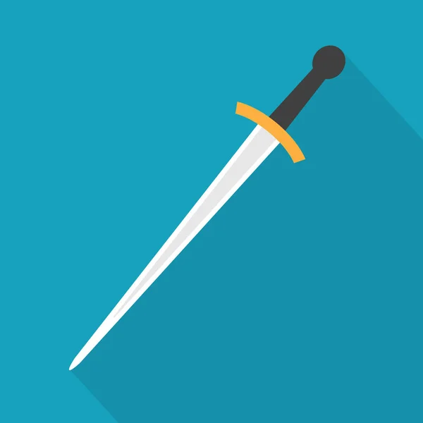 Medieval Sword Icon Vector Illustration — Stock Vector