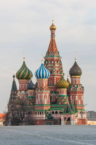 Rusko Moskva Kreml Katedrála Basil Červený Čtvereček — Stock fotografie