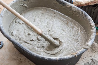 Beton karışımı sıkıştırılmış kumdur