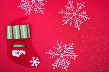 Noel tatilinde çorap süsleme