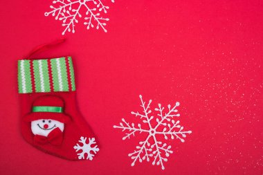 Noel tatilinde çorap süsleme