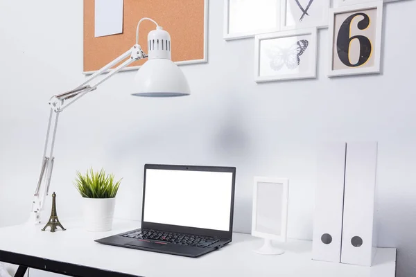 Modern home office notebook laptop computer