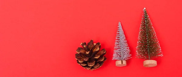 Ano Novo, Natal Natal composição do feriado, vista superior abeto verde — Fotografia de Stock