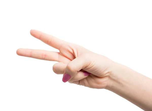 Жінка жести рук — стокове фото