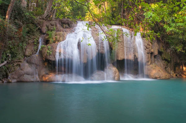 Erawan Waterfall at Kanchanaburi, Thailand — Stock Photo, Image