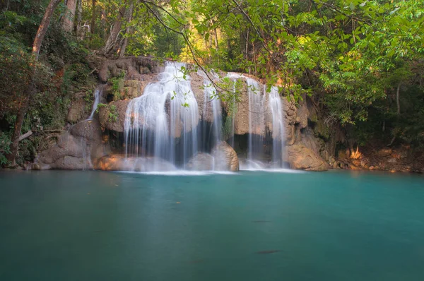 Erawan Waterfall at Kanchanaburi, Thailand — Stock Photo, Image