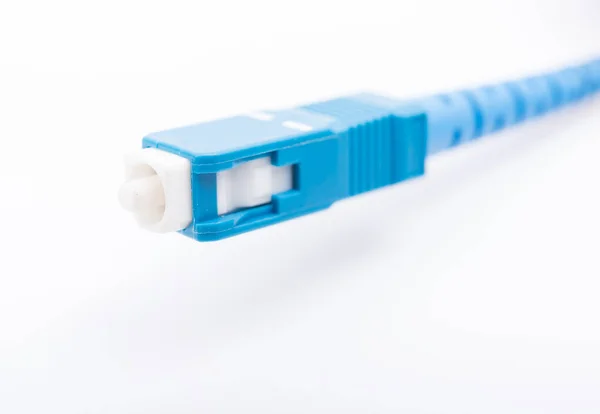 Cabos de fibra óptica para rede isolada — Fotografia de Stock